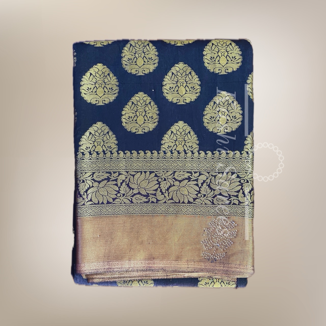 Black Banarasi Silk