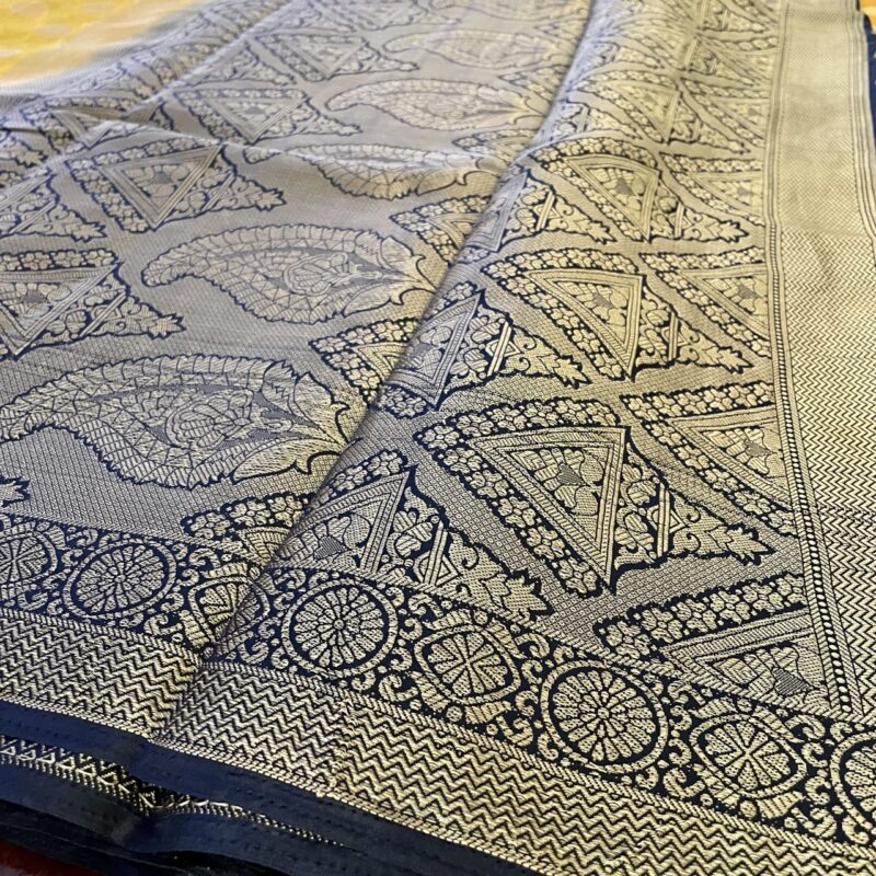 Yellow Banarasi Silk