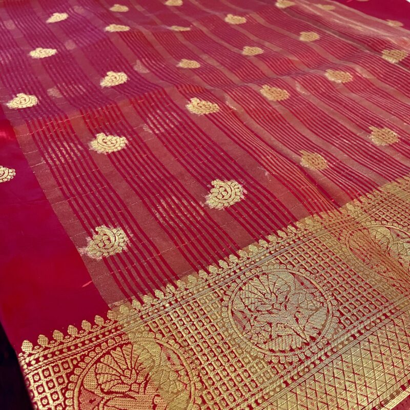 Red Banarasi Silk