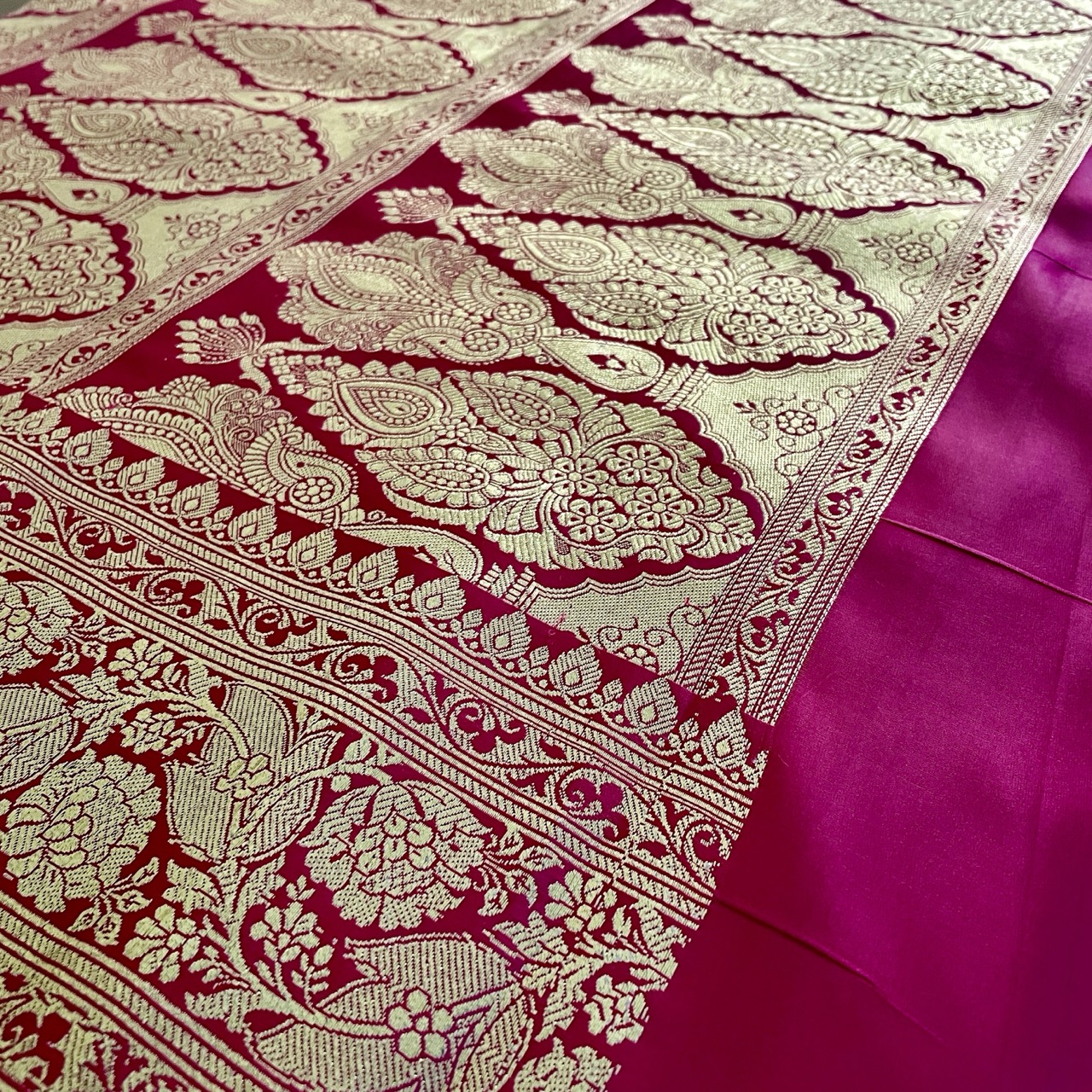 Bright Pink Saree