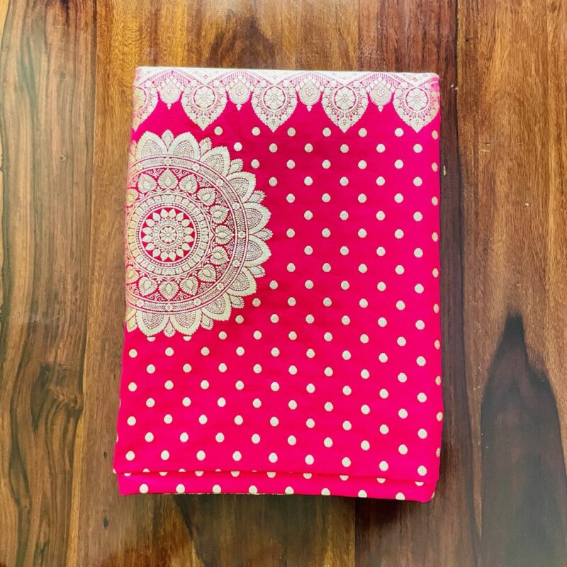 Pink Katan Silk Banarasi Pink Katan Silk Banarasi