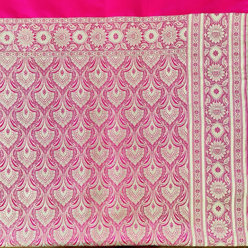 Pink Katan Silk Banarasi Pink Katan Silk Banarasi