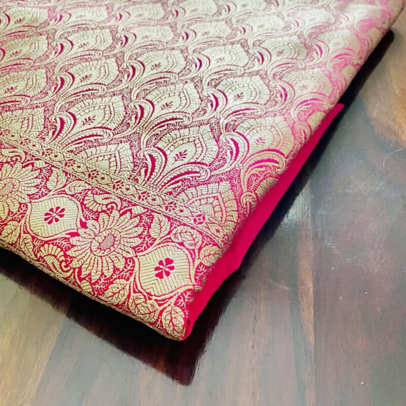 Pink Katan Silk Banarasi Pink Katan Silk Banarasi