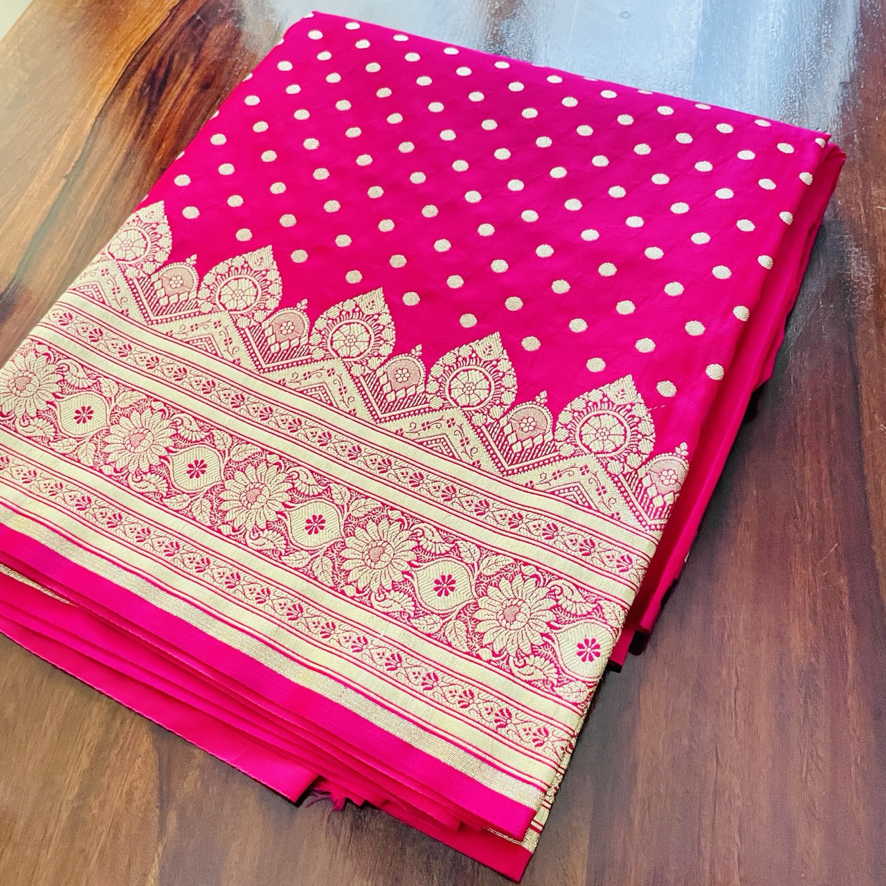 Pink Katan Silk Banarasi