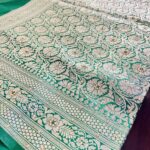 Mauve Pink Green Banarasi