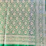 Mauve Pink Green Banarasi