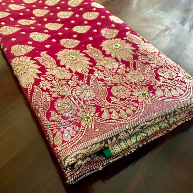 Pink Sea Green Banarasi Pink Sea Green Banarasi