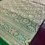 Mauve Pink Green Banarasi