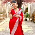 Red Banarasi Soft Silk