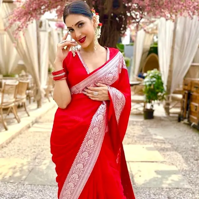 Red Banarasi Soft Silk Red Banarasi Soft Silk