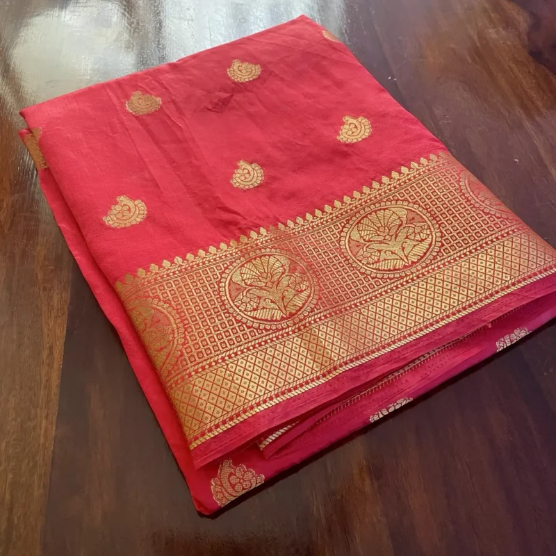Red Banarasi Silk