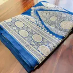 Blue Katan Silk Banarasi