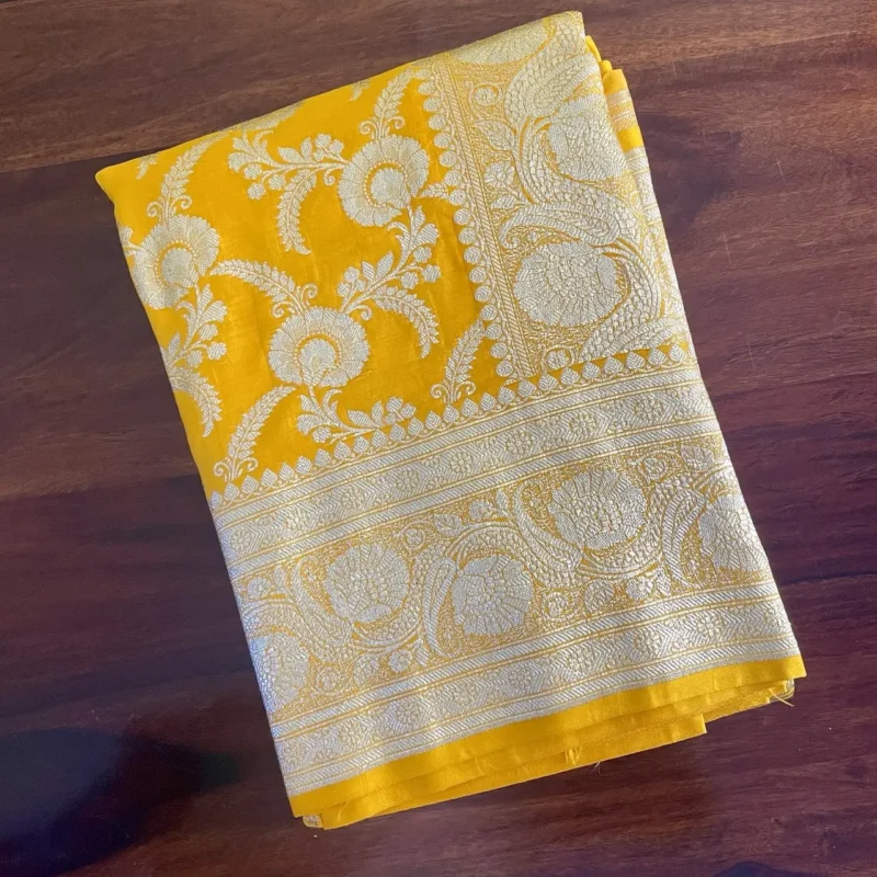 Yellow Banarasi